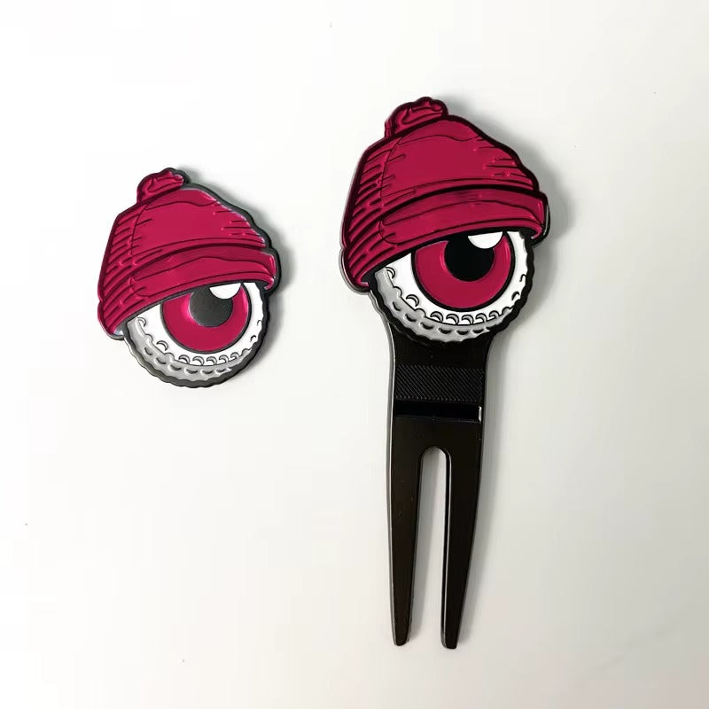 OEM Custom High-Quality Special-Shaped Metal Golf Divot Tool with Magnetic Ball Marker