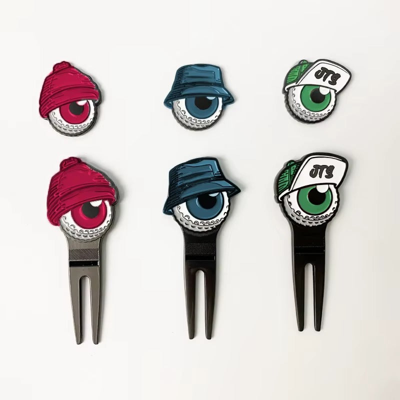OEM Custom High-Quality Special-Shaped Metal Golf Divot Tool with Magnetic Ball Marker