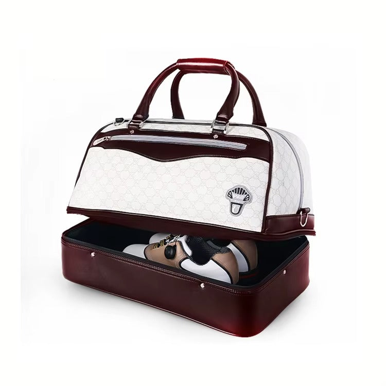 High-Quality Custom Flag Logo Golf Boston Bag