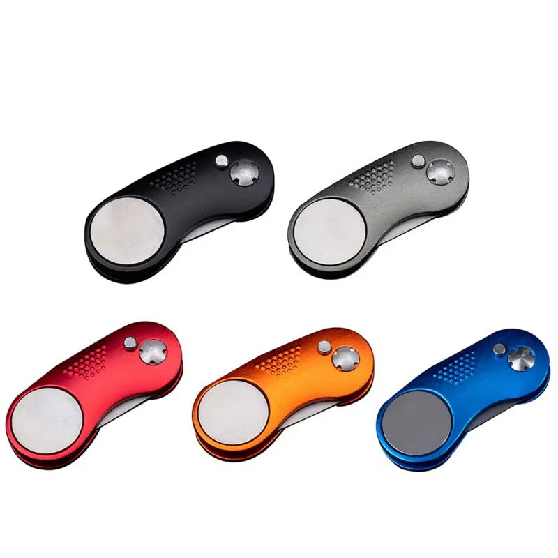 High-Quality Foldable Custom Logo Golf Divot Tool (Putting Green Fork)